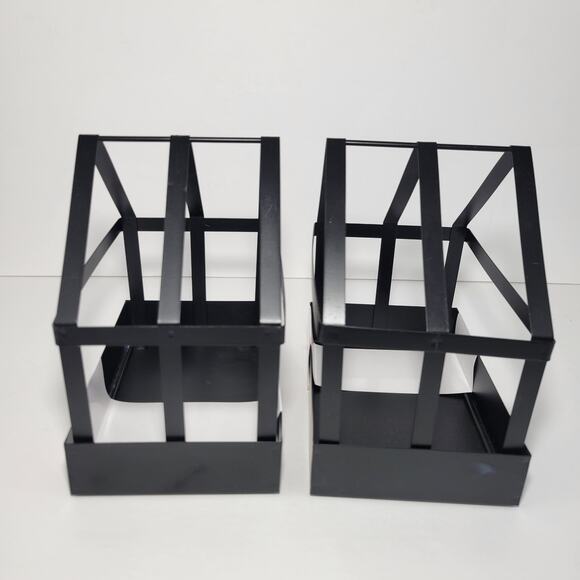 2 Glassless Metal House Shaped Plant Stand Terrarium - NEW - Picture 2 of 5